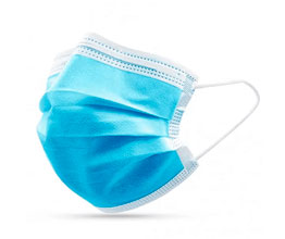 masque bleu filtrant 3 plis en papier - produits sanitaire du funéraire et thanatopraxie HYODALL